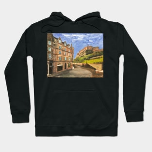 Edinburgh, the Castle from Grassmarket Hoodie